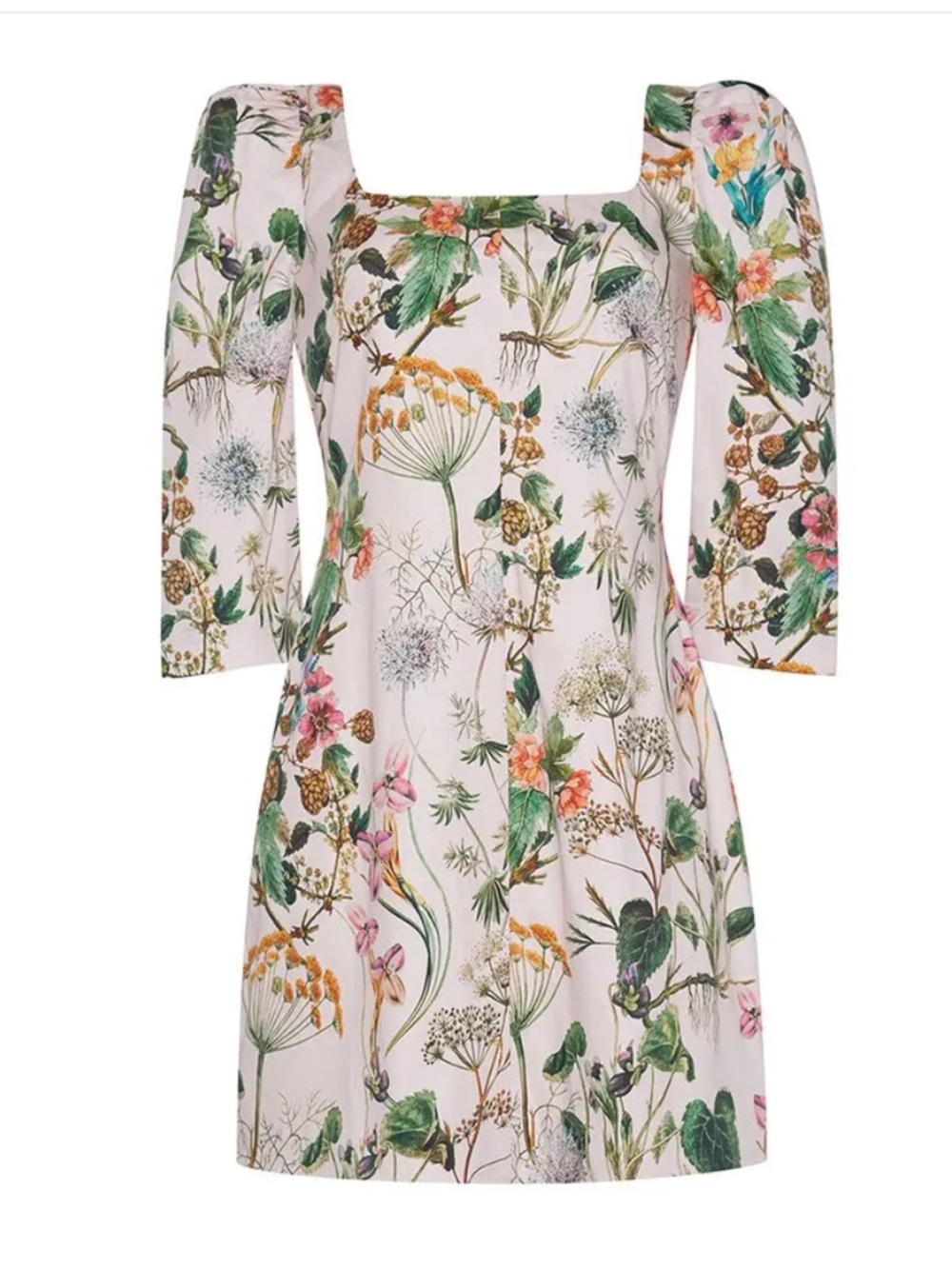 Cara Cara Belinda Floral Square-Neck Mini Dress size 8